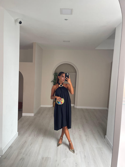 Vestido Mango - preto
