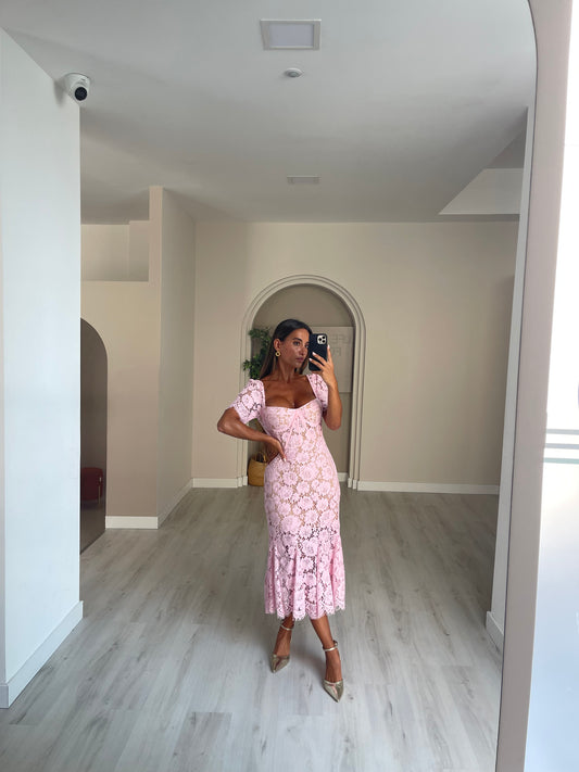 Vestido Leonor - rosa