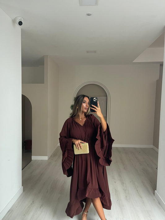 Vestido Alenquer - castanho