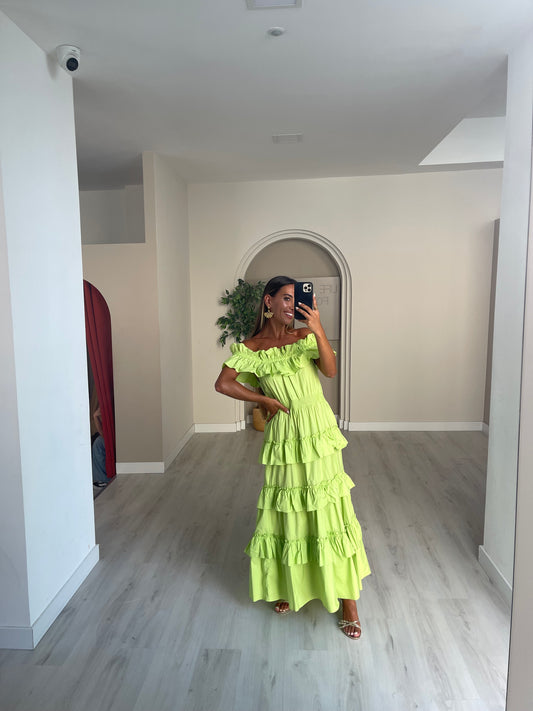 Vestido tsunami - verde