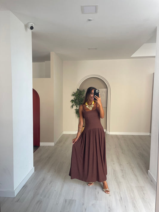 Vestido Lili - castanho