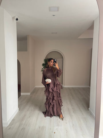 Vestido Alverca - castanho