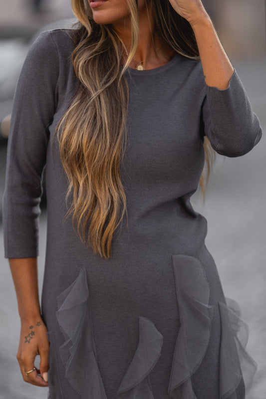 Vestido Guimarães - cinza