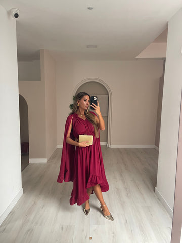 Vestido Alenquer - bordeux