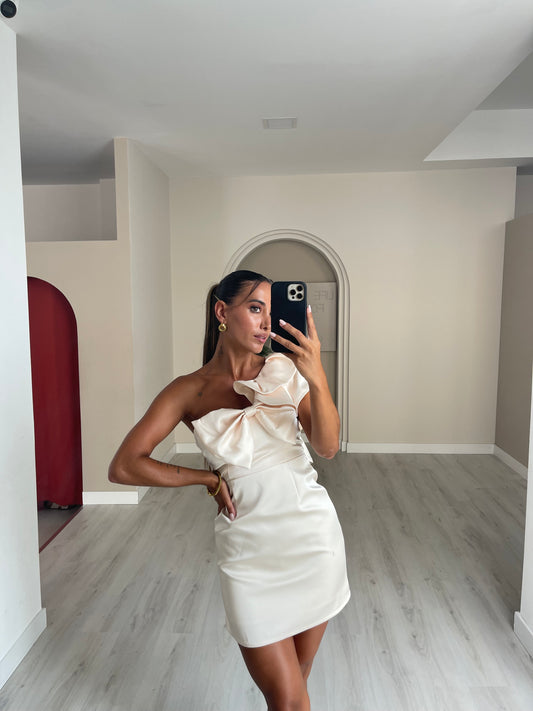 Vestido Lana - bege