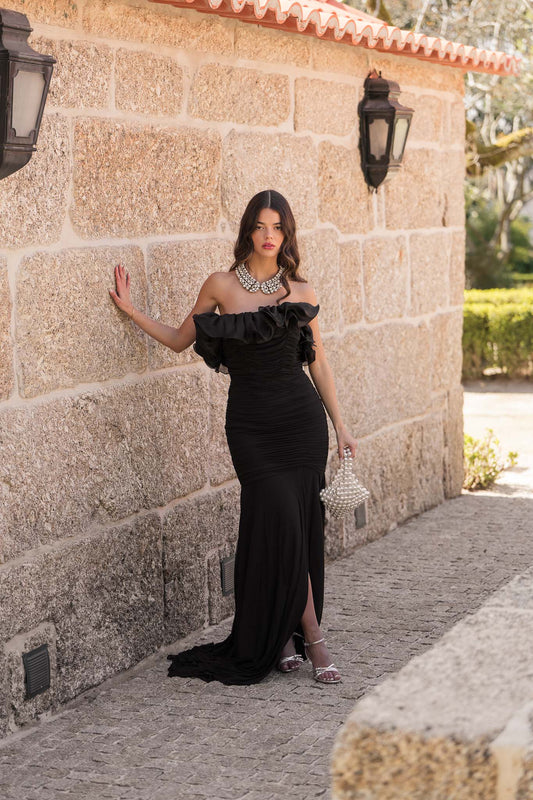 Vestido Flamengo - Preto