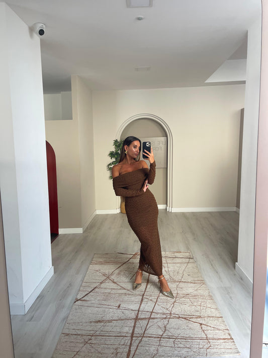 Vestido Celine - castanho