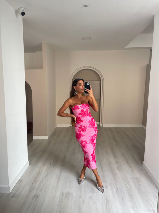 Vestido Flower - Rosa