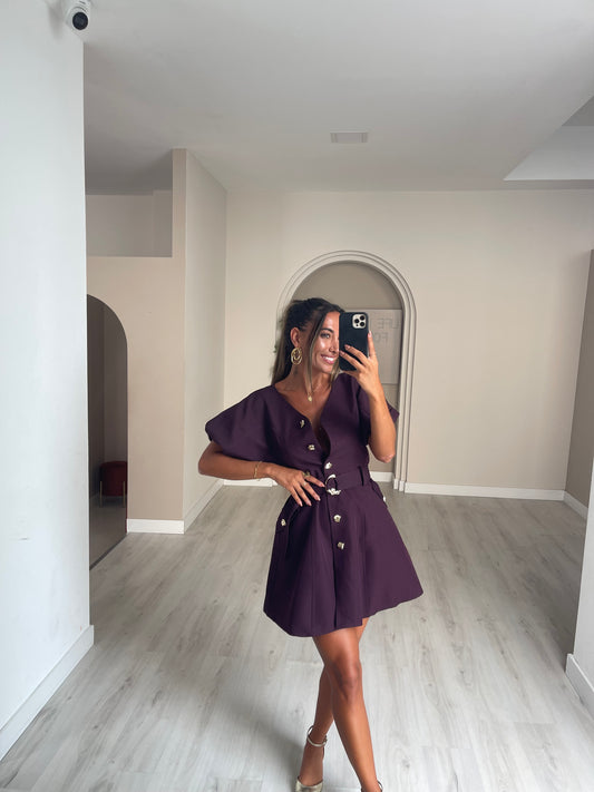 Vestido Santiago - beringela