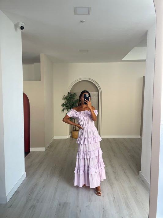 Vestido tsunami - lilás