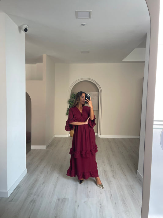 Vestido Kira - Bordeaux