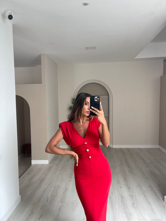 Vestido Nora - Vermelho