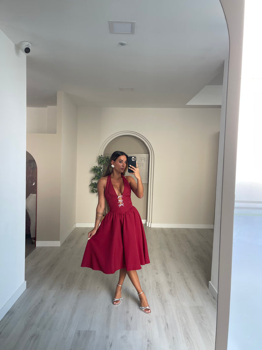 Vestido Ellen - Bordeaux