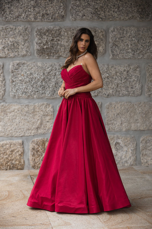 Vestido Esmeralda - Bordeaux