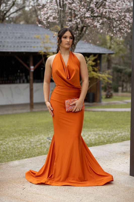 Vestido Sereia - Tijolo