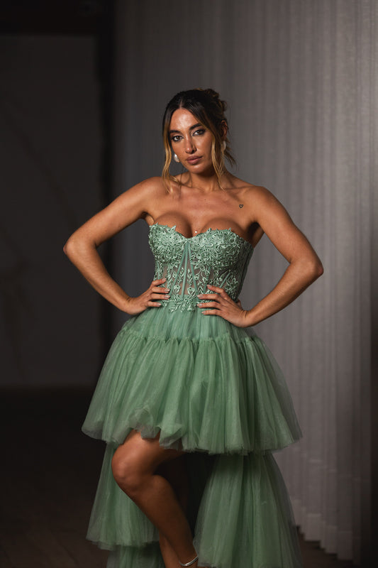 Vestido Andorra - Verde Seco