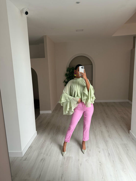 Blusa Poppy - Verde Água