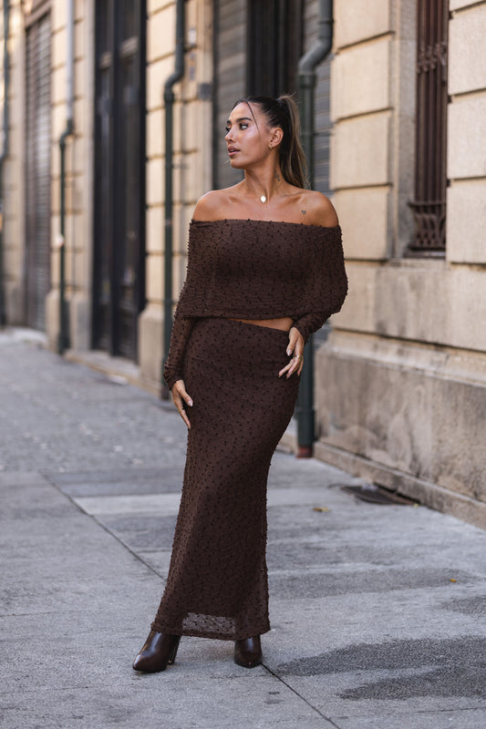 conjunto celine - saia + camisola