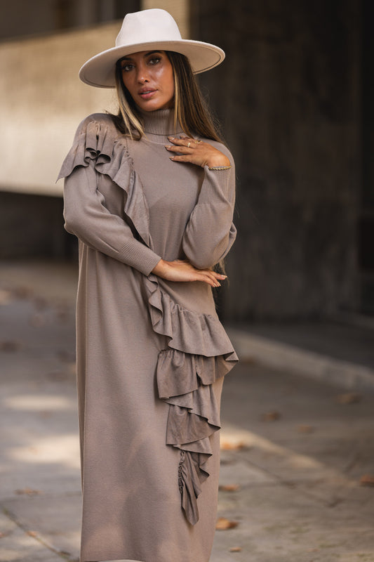Vestido Brownie - taupe