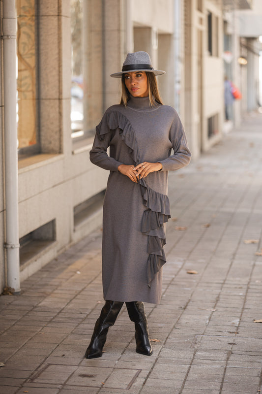 Vestido Brownie - cinza