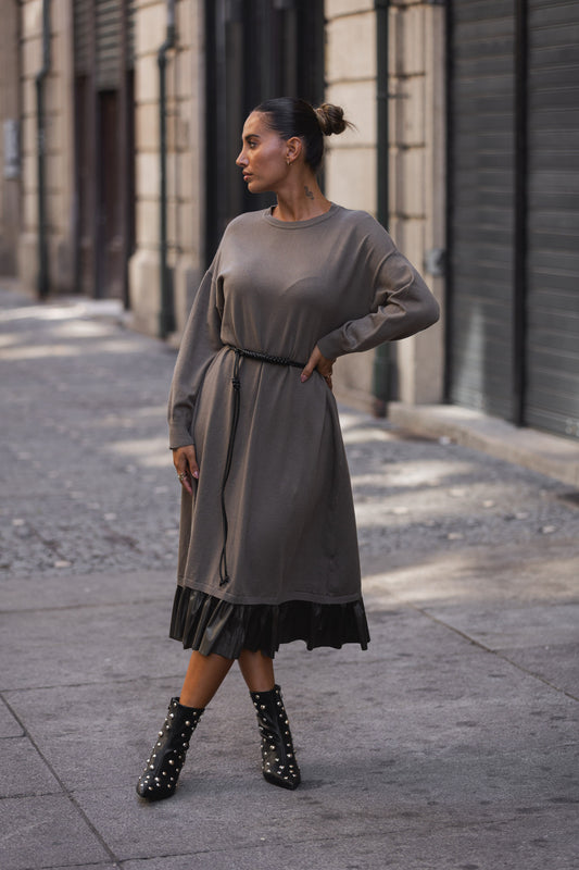 Vestido Carlota - taupe