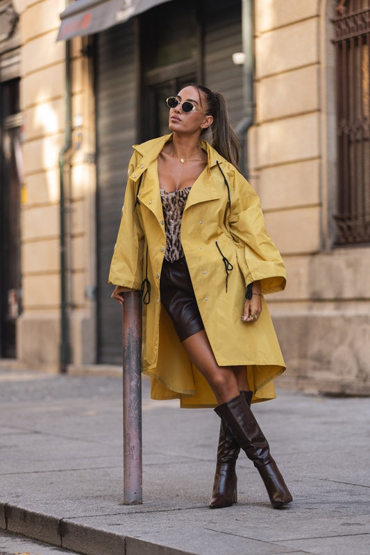 Gabardine oversize - amarelo