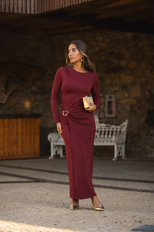 Vestido Valentina - Bordeux