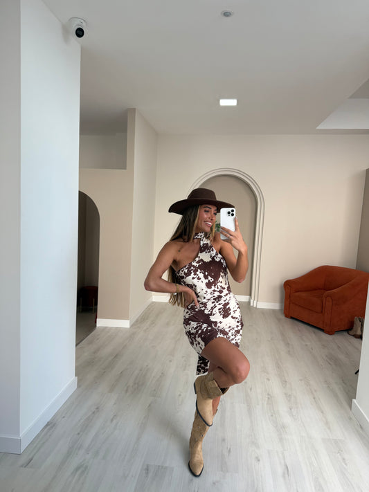 Vestido Curto Malhado Lumina