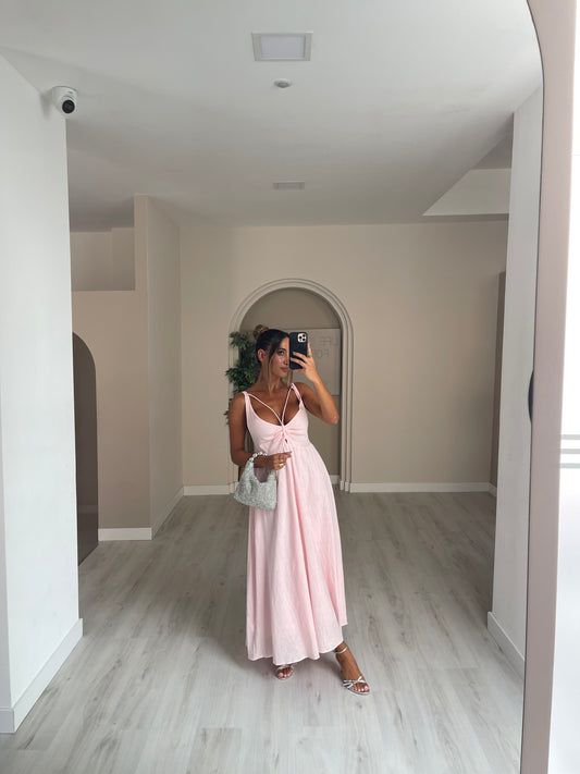 Vestido estrelicia - rosa bebé