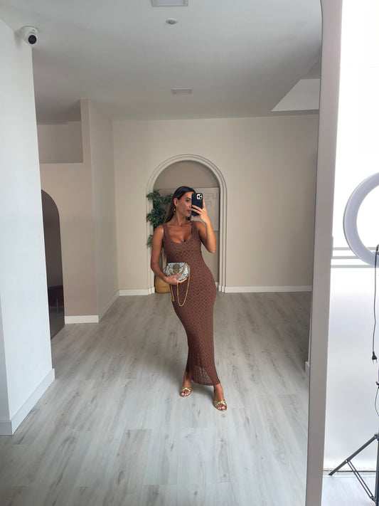 Vestido Sunset - castanho