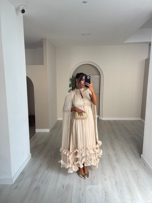 Vestido Frida - bege