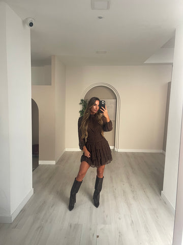 Vestido Mora - castanho