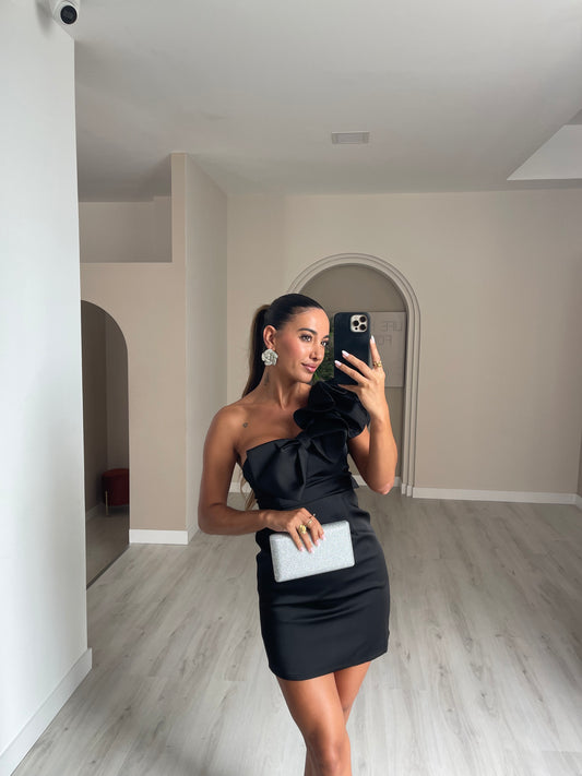 Vestido Lana - preto
