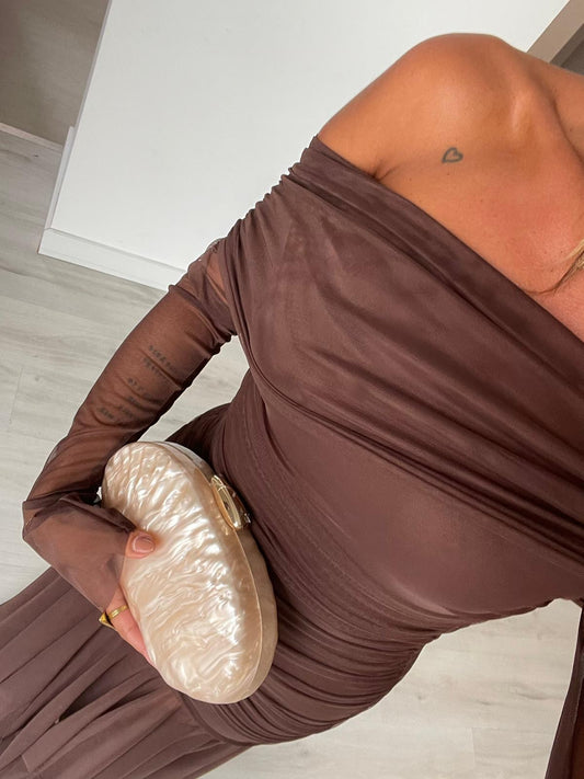 Vestido Marie - castanho
