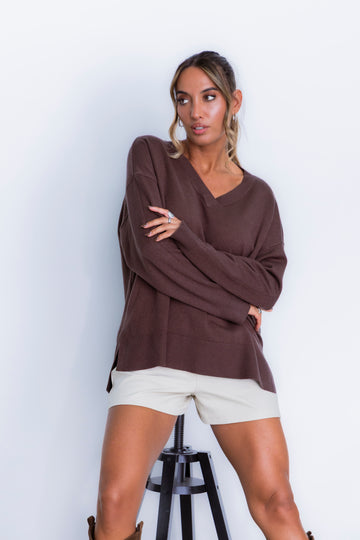 Camisola Anabela - castanho