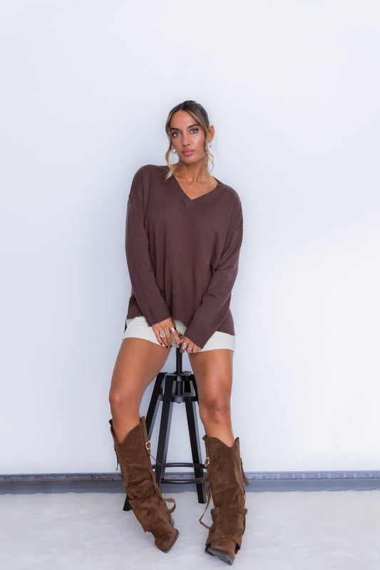 Camisola Anabela - castanho