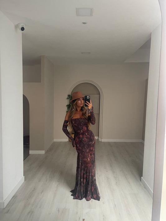 Vestido Colômbia - castanho