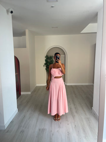Conjunto Palma - rosa