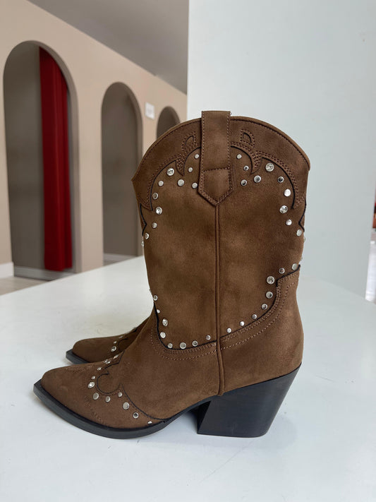 Texana com tachas e brilhos