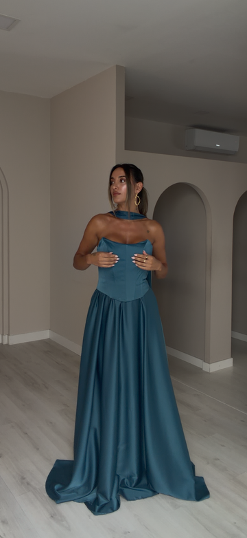Vestido Vietname - azul