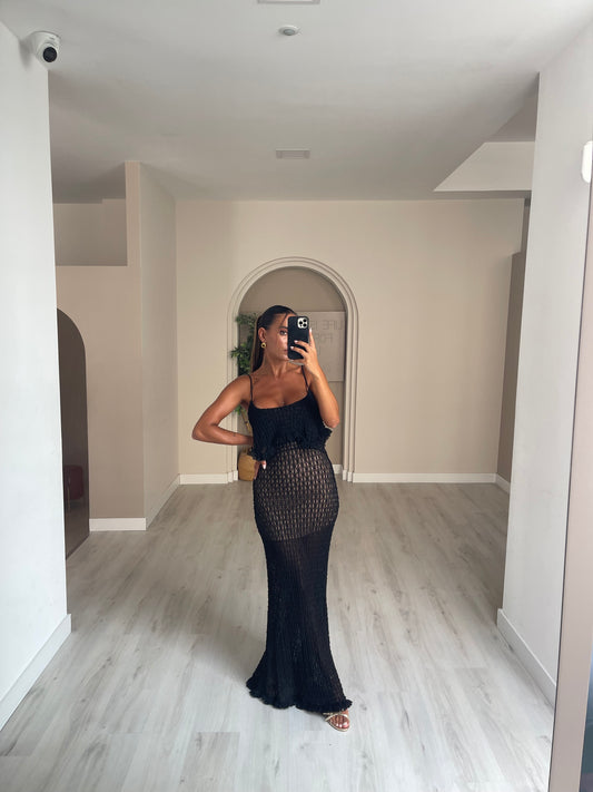 Vestido Lírio - preto