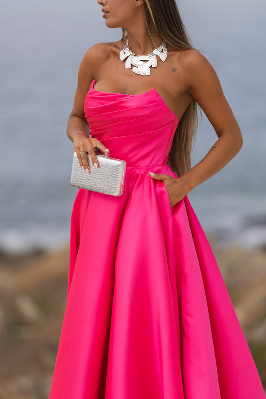 Vestido Verona - fúscia