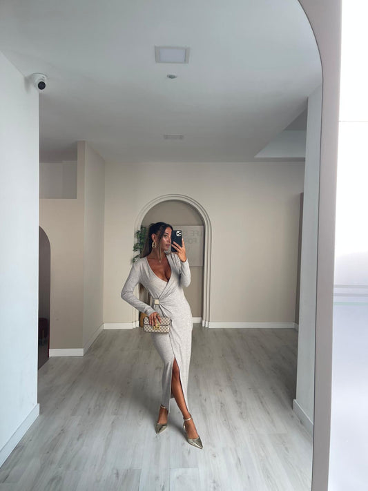Vestido Kira - bege