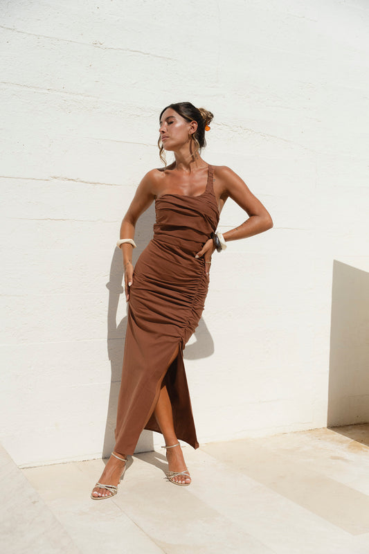 Vestido Mara - castanho
