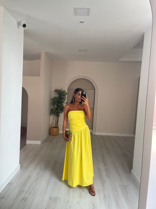 Vestido Toscana - amarelo