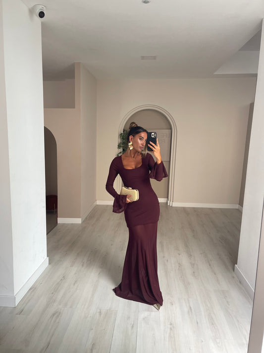 Vestido Buda - bordeux