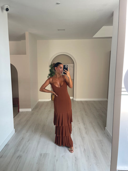 Vestido Sevilha - castanho