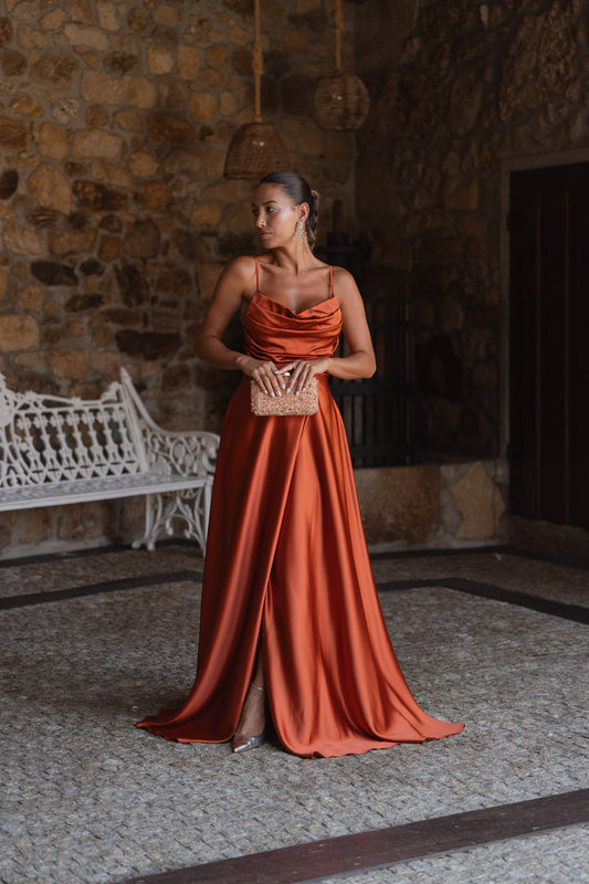 Vestido Capadócia -  tijolo
