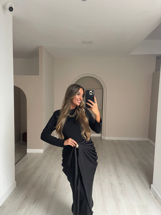 Vestido Astúrias - preto