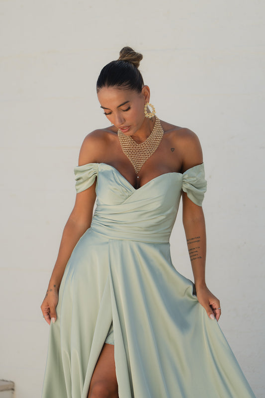 Vestido Paraty - verde água
